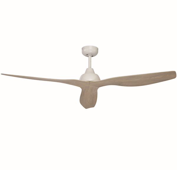 Product image of Bahama Ceiling Fan in White with 3 White Washed Timber ABS Blades