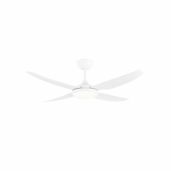 Product image of Amari White Fan with 4 White Blades with LED Light