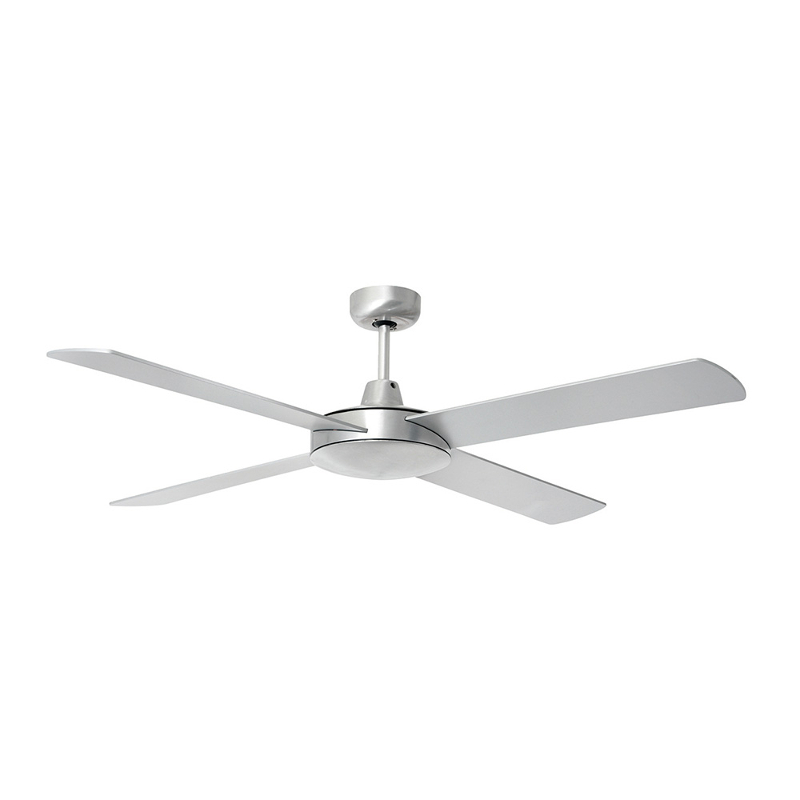 Product image of Tempest Brushed Ali Ceiling Fan with 4 Silver Blades