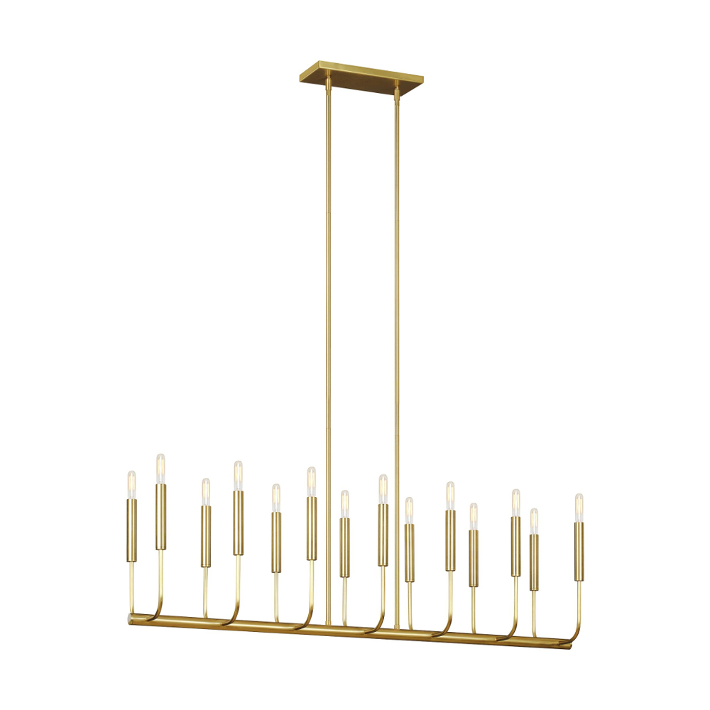 Product image of Brianna 14L Linear Pendant in Burnished Brass