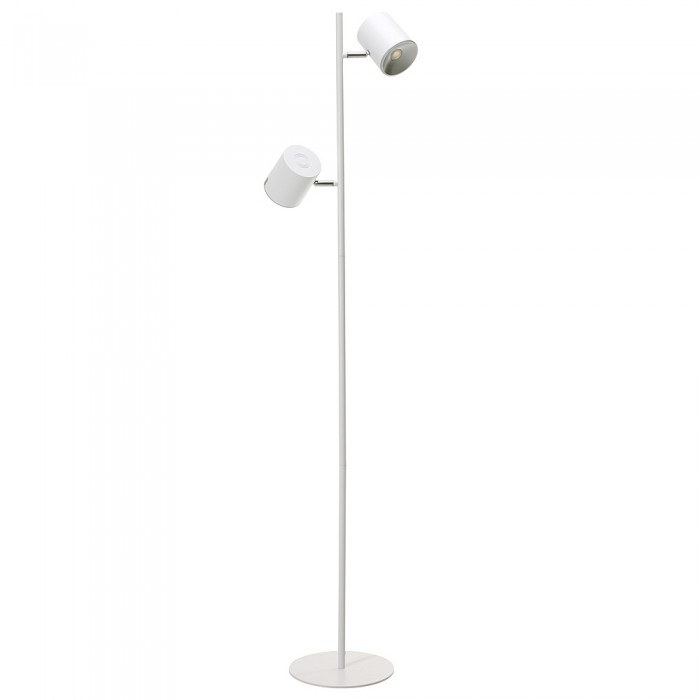 FLED36 Floor Lamp with 2 Spots White