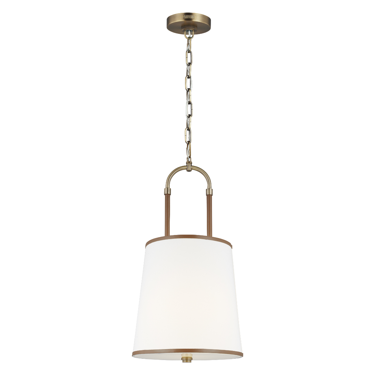 Katie 1 Light Pendant with White Shade