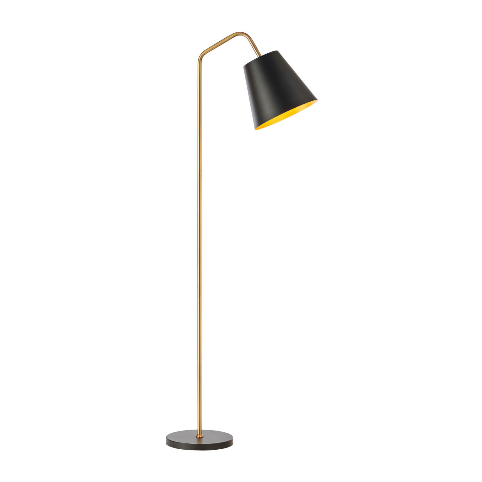 Soma Black and Brass Floor Lamp | The Lighting Centre NZ