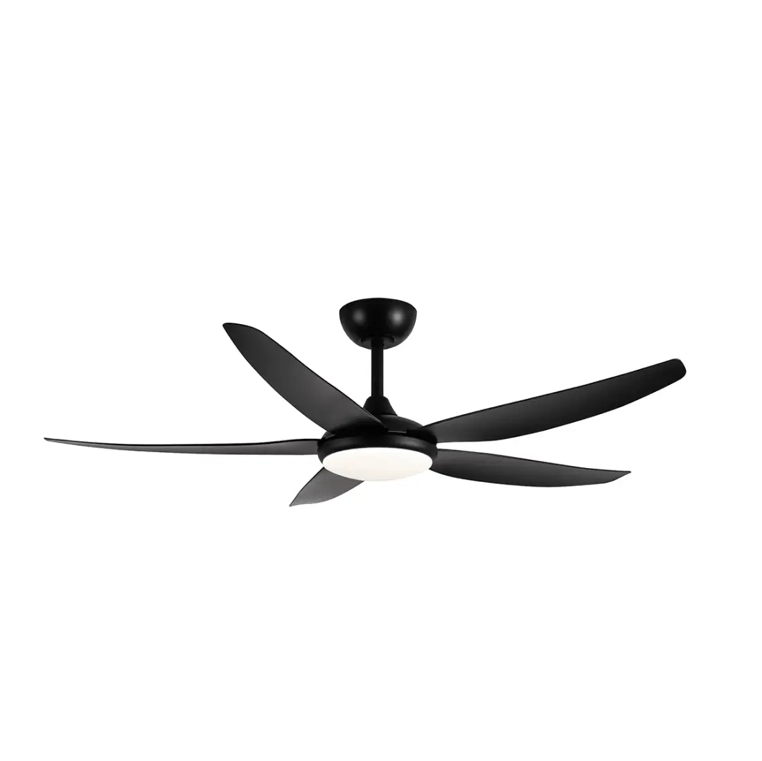 Product image of Amari Black Fan with Black Blades with LED Light