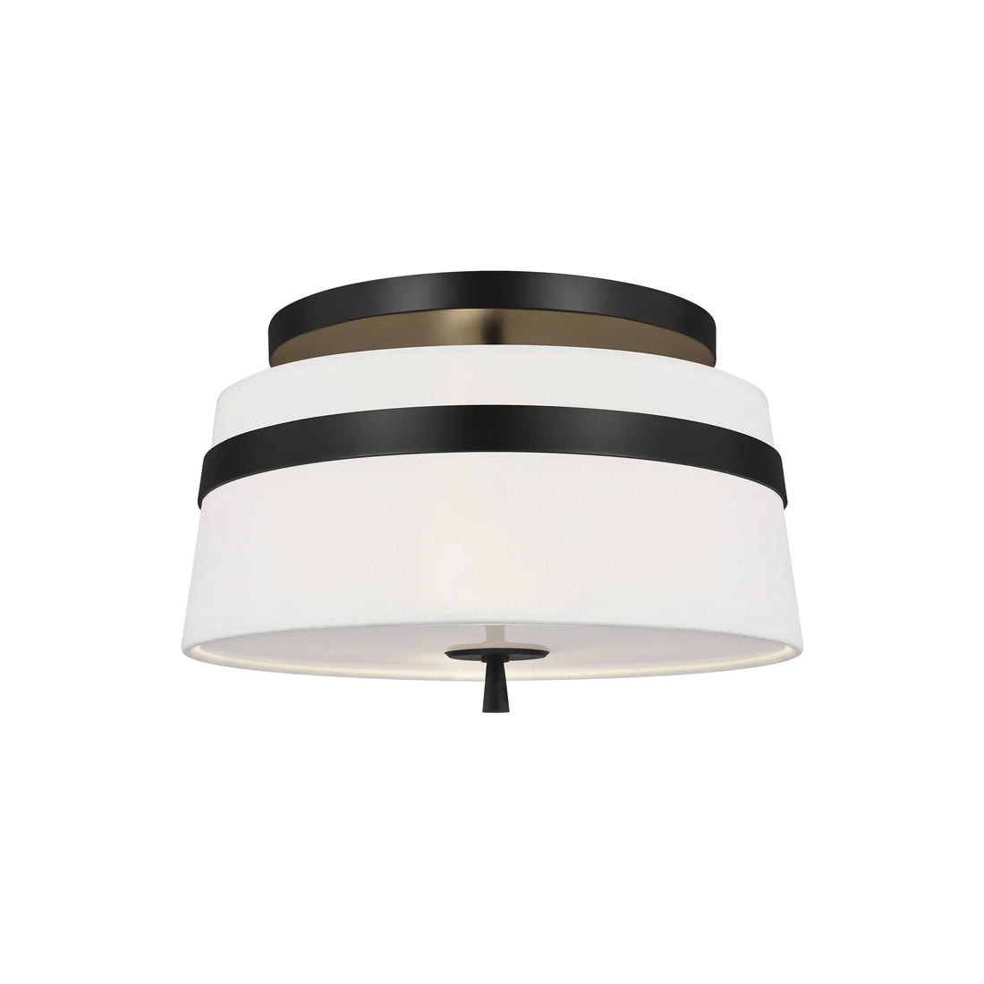 Cordtlandt Ceiling Light 355mm with White Linen Shade