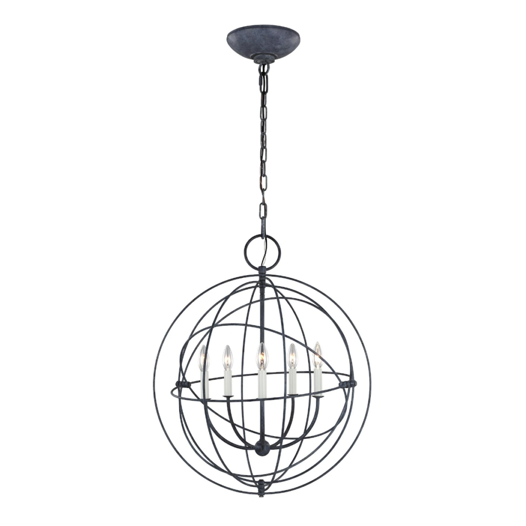 Bayberry 5 Light Weathered Galvanised The Lighting Centre NZ