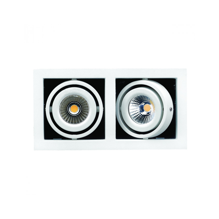 LDL-GIM2 Kit Gimbal White 200mm x 110mm Square LED Downlight