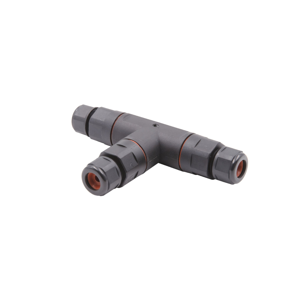 Garden Connector 3 Way 'T' Junction - Round Cable