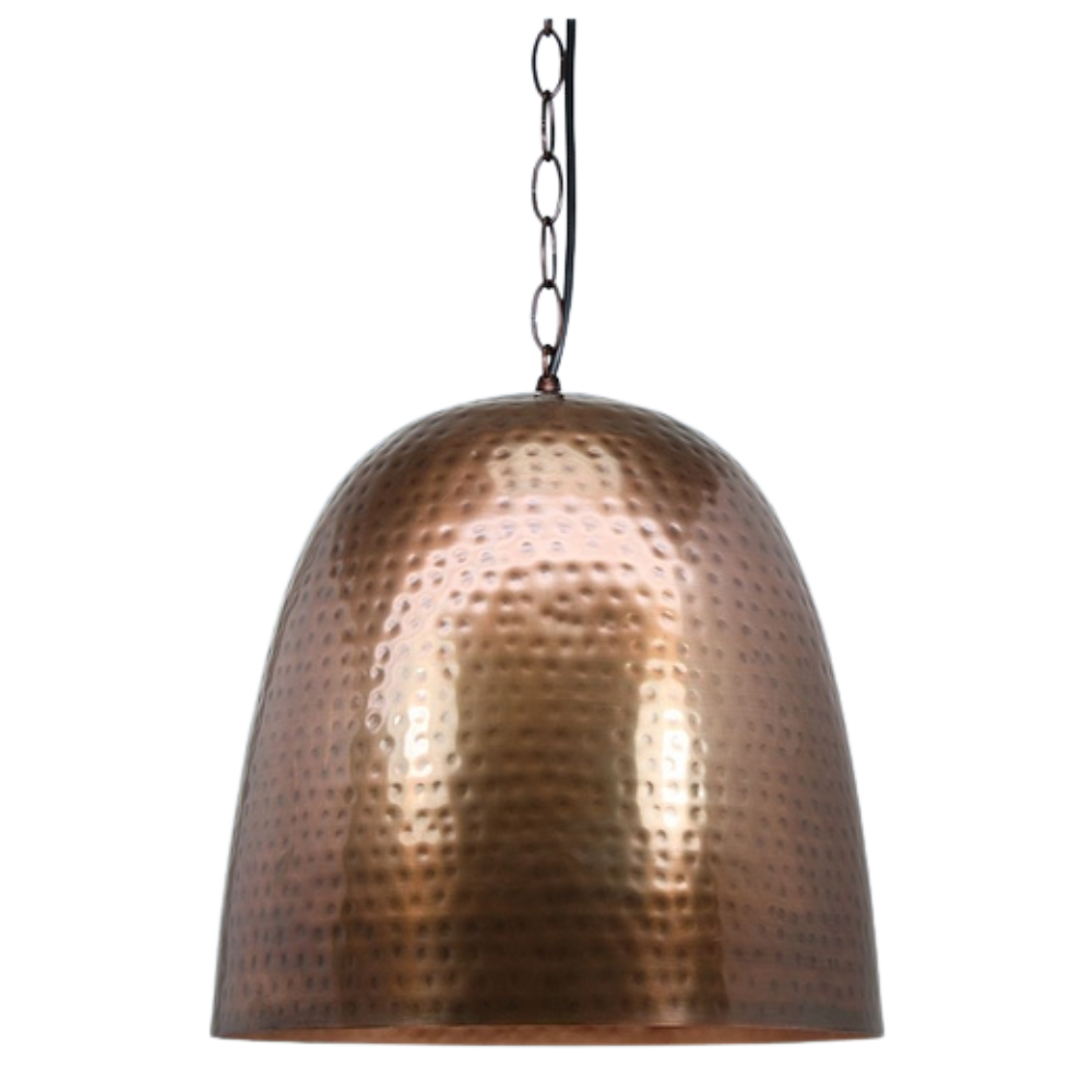 PX36008 300mm Hammered Shade Pendant Copper