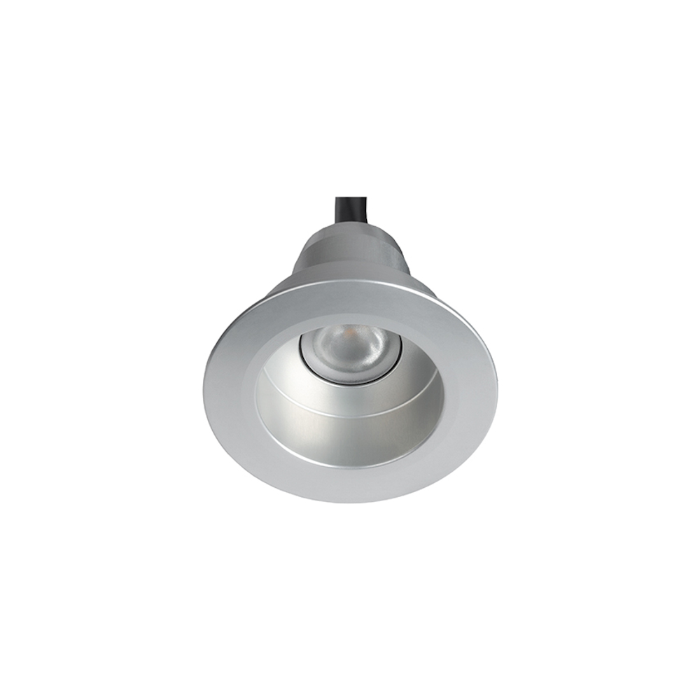SLDL624 38mm Mini Deep Recessed LED Downlight for Exterior or Bathrooms Silver