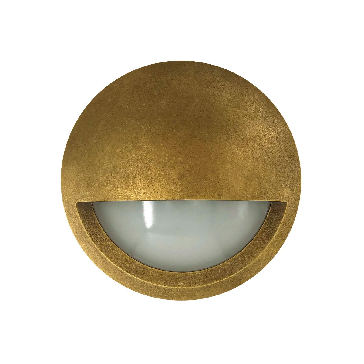 STE19-20 Round Brass LED Surface Mount Step Light