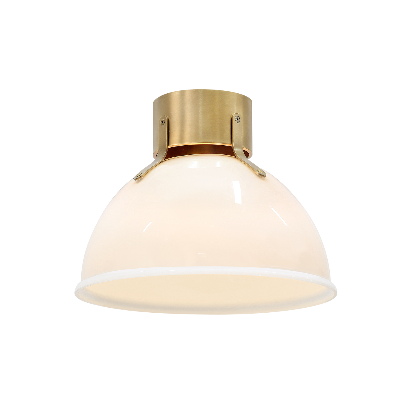 Product image of Argo Ceiling Light Opal Glass with light on