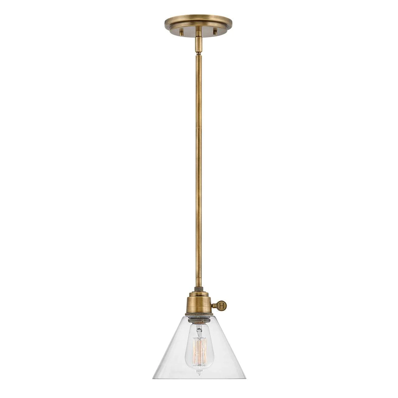 Product Image of Arti Heritage Brass Mini Pendant with Clear Glass