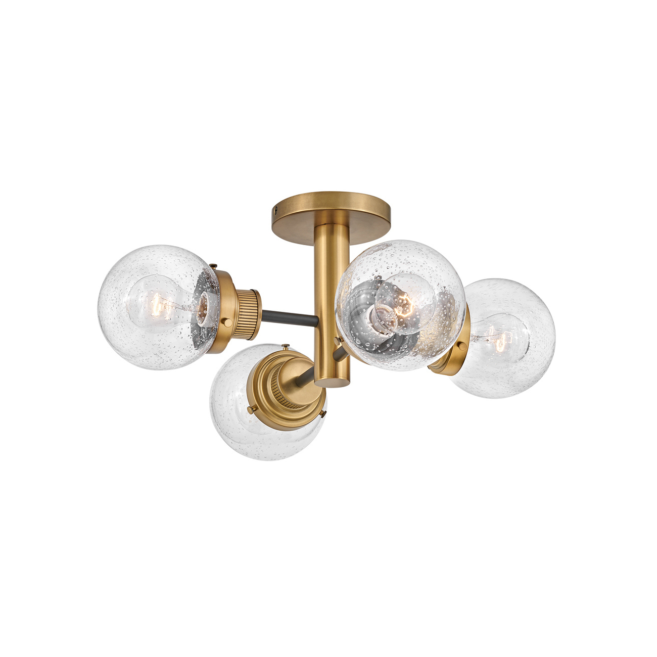 Product image of Poppy Brass 4 Light Ceiling Light
