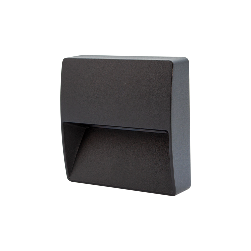 Product image of Square Black Surface Exterior Wall Step Light