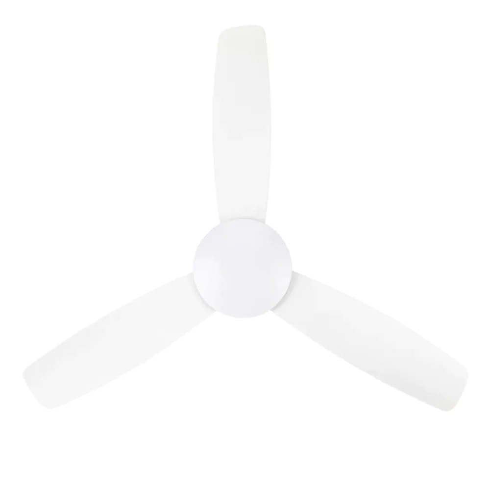 Product image of Mascot DC 58" Ceiling Fan White looking up at the blades