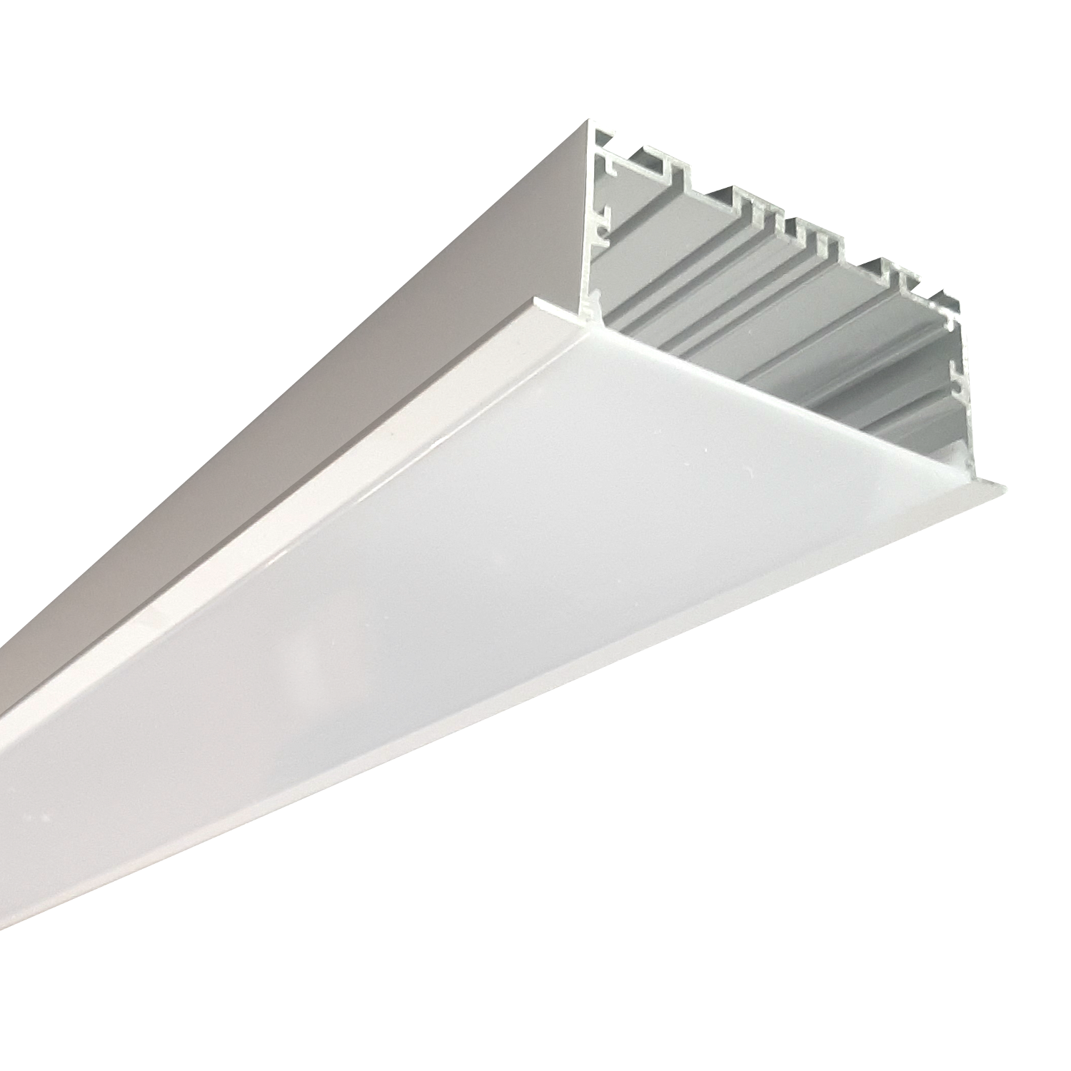 LXT52 Aluminium Winged Extrusion with Opal Diffuser
