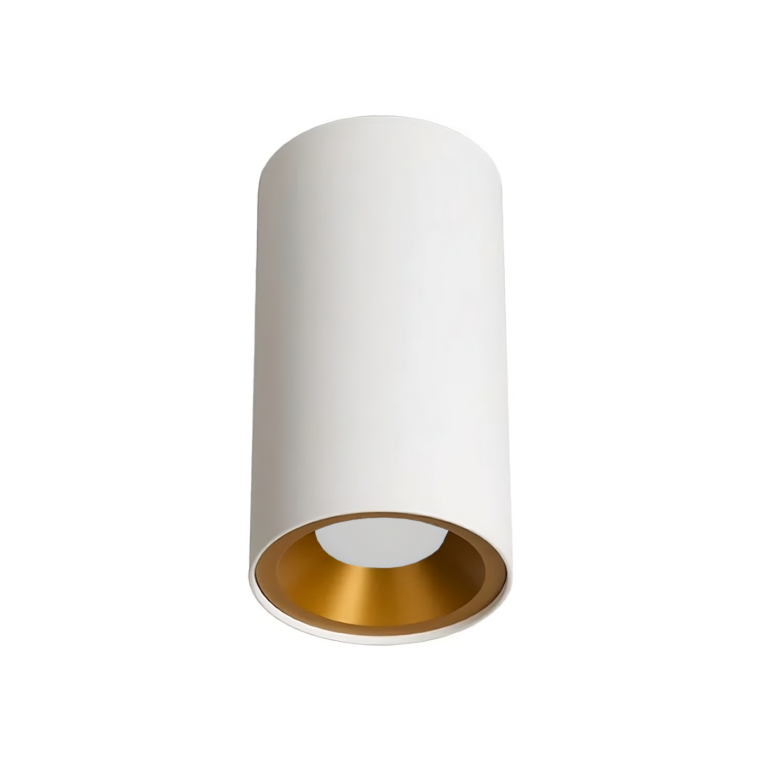 Product image of Zela Surface Mount with Opal Lens White with Gold Inner