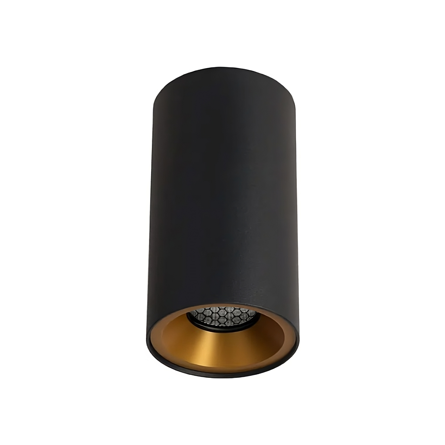 Product image of Zela Surface Mount with Honeycomb Lens Black with Gold Inner