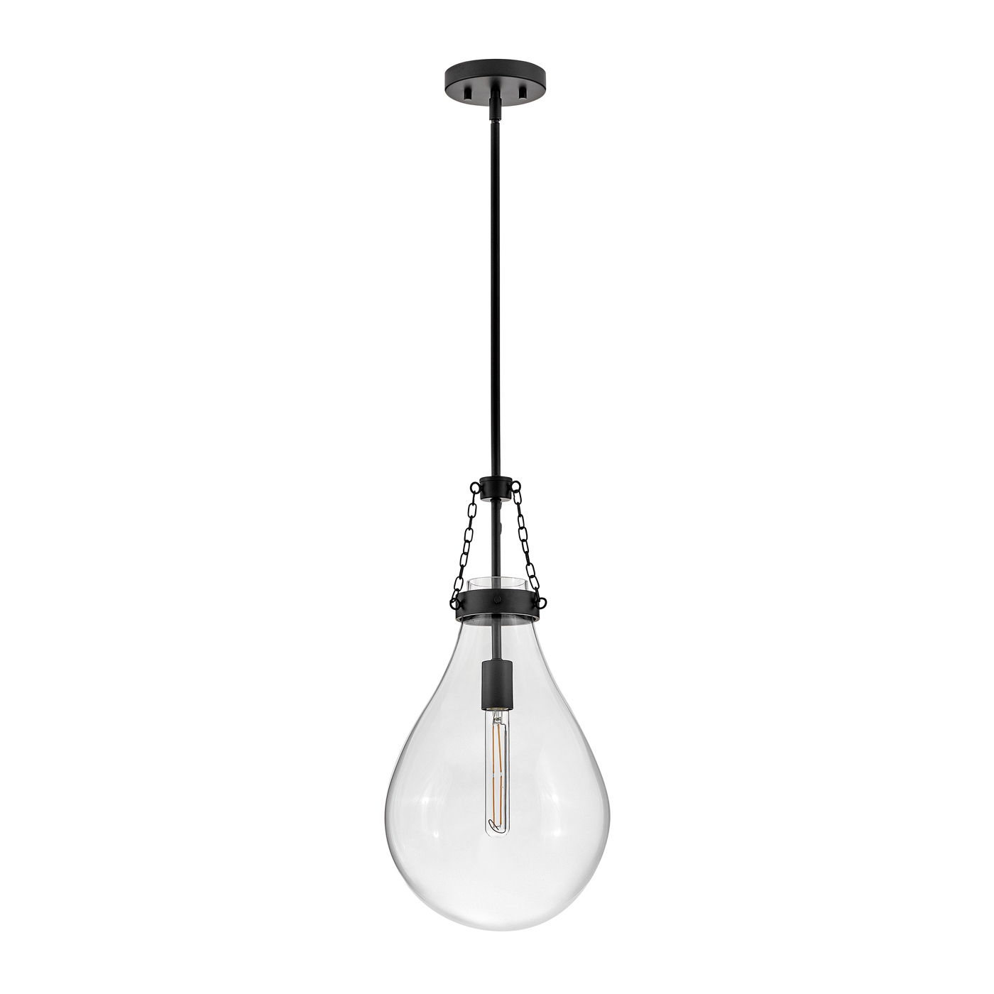 Eloise 280mm Pendant with Clear Glass