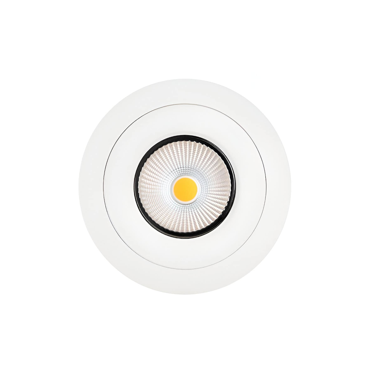 Product image of Zela round white Adapter plate with downlight inside