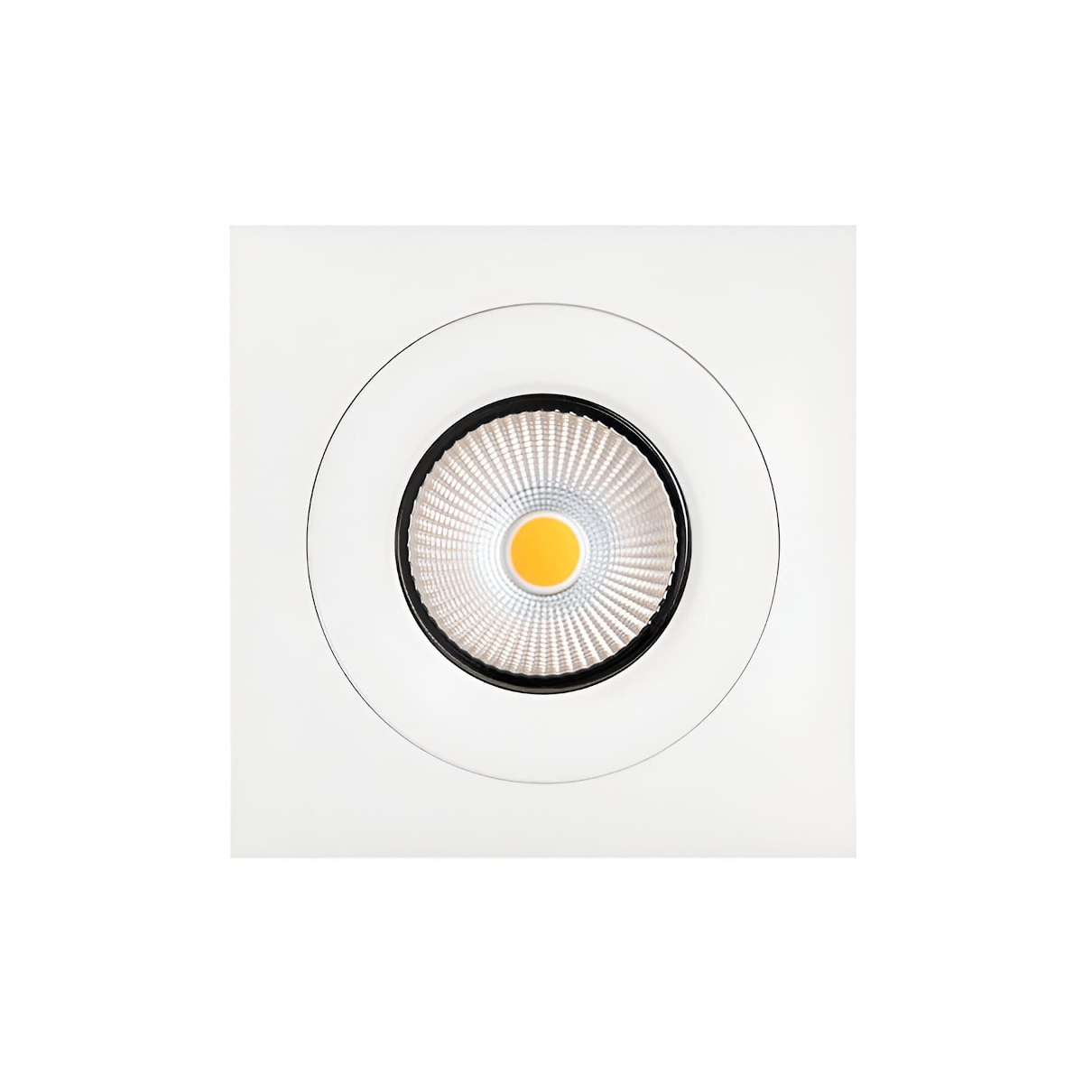 Product image of Zela Square white Adapter plate with downlight inside