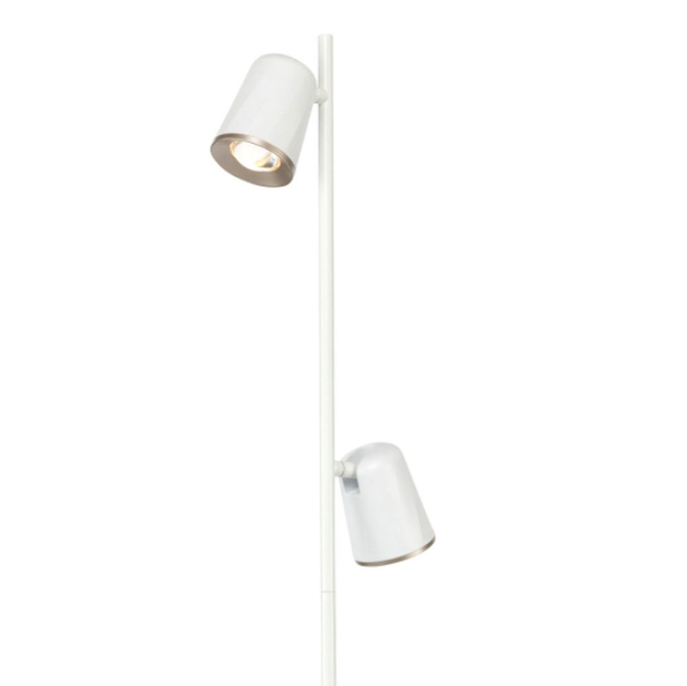 Close up product image of Kalla Twin LED Floor Lamp White