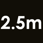 2.5m Length