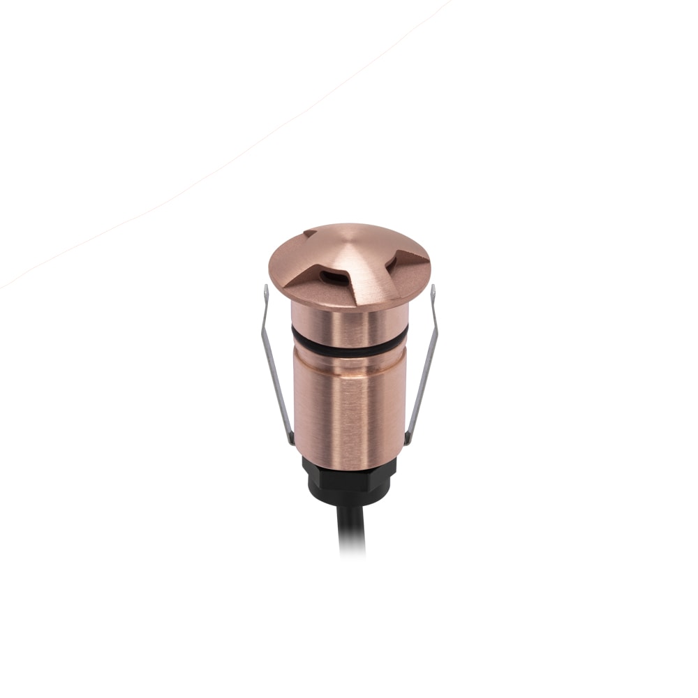 Product image of X29 Raydux Mini Facetted Deck Light 3-Way 1W LED Copper