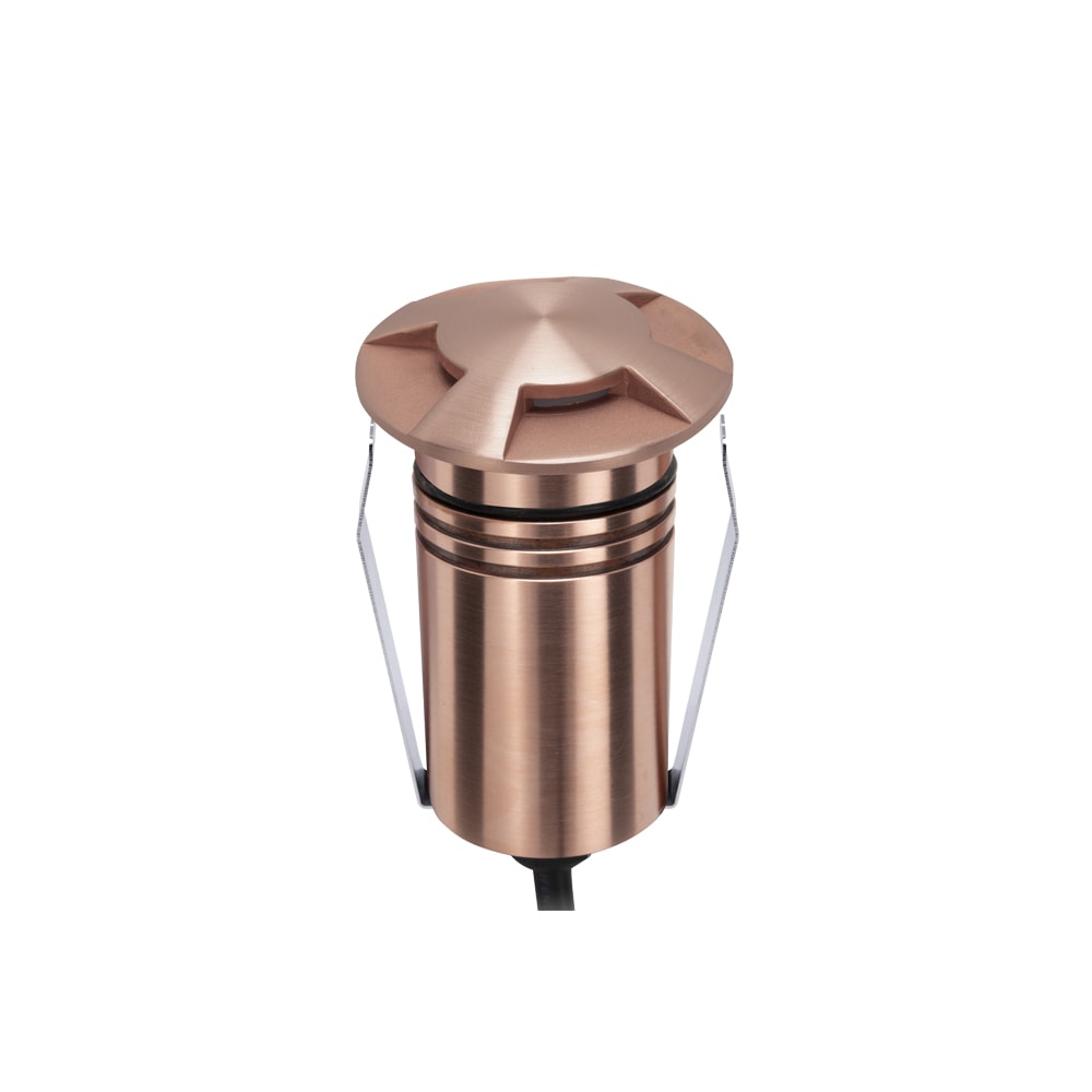 Product image of X60 Mariner Facetted Deck Light 4 Way Copper