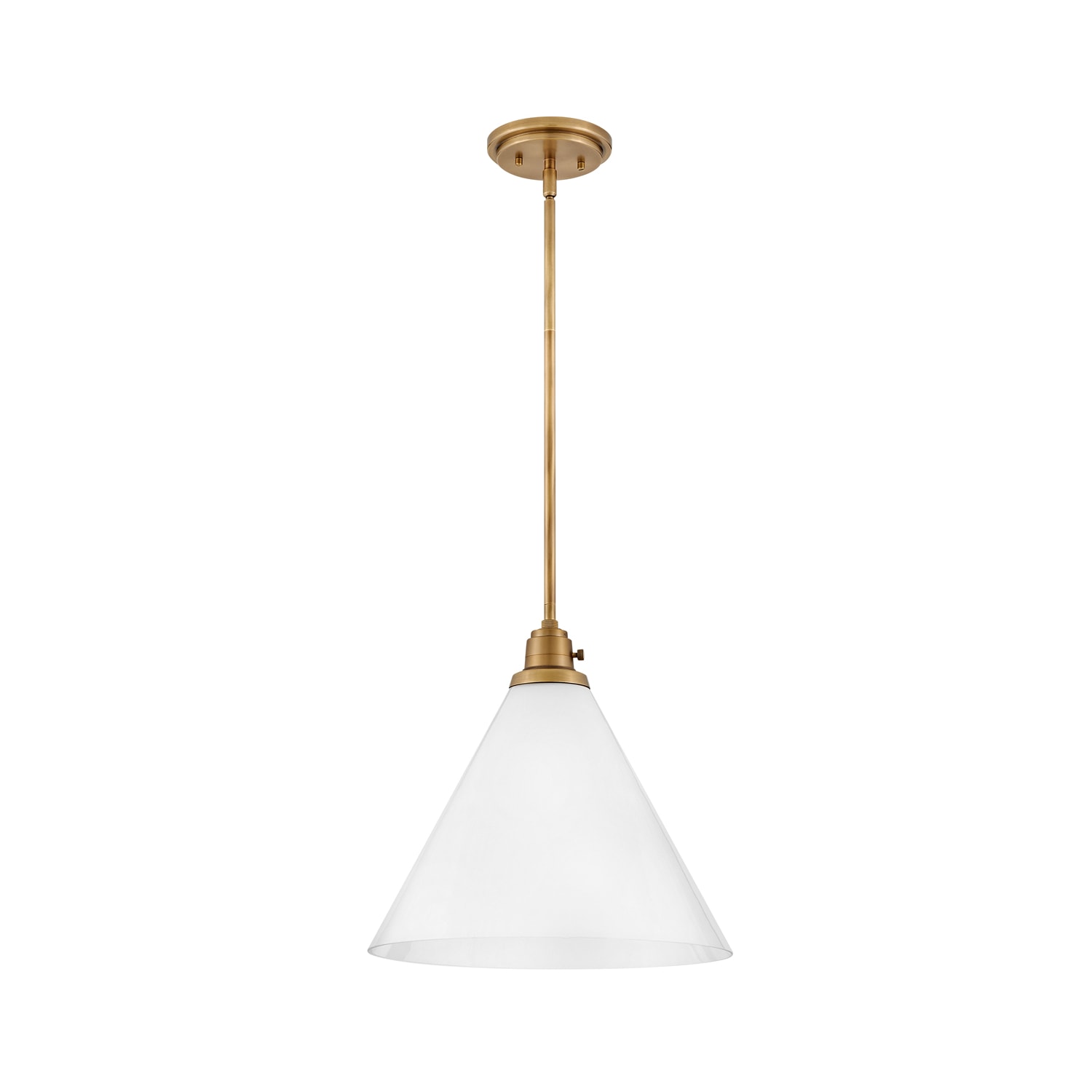 Product image of Arti Brass 380mm Pendant with Opal Glass
