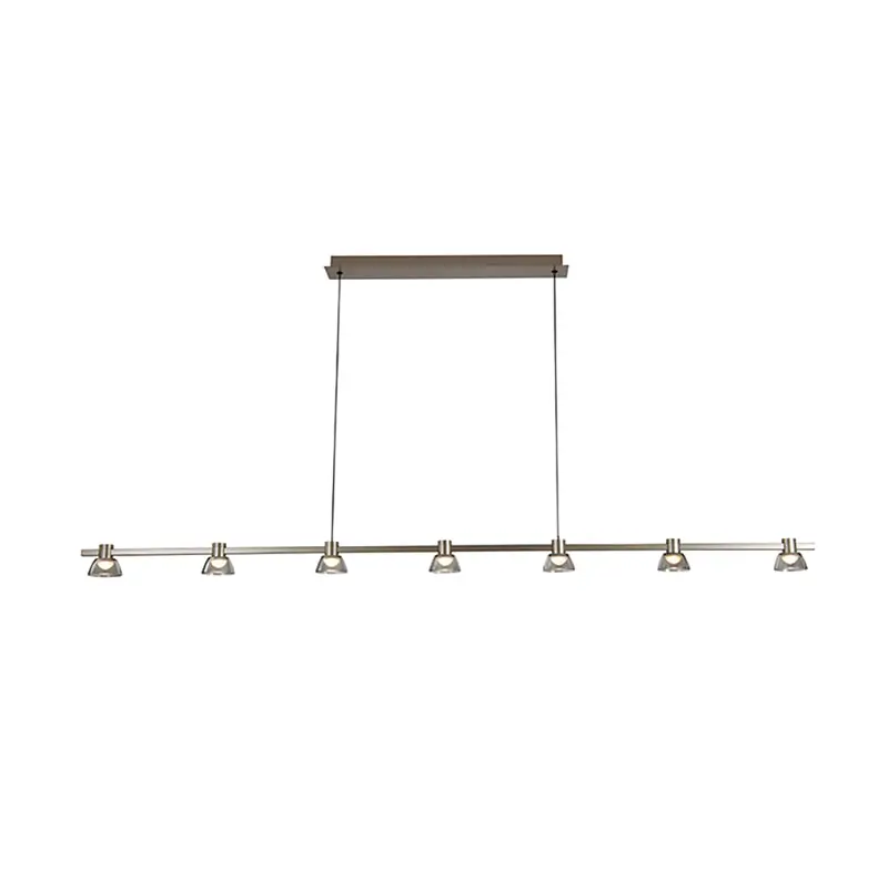 Product Image of Echo Linear Pendant 7 Light Brushed Grey