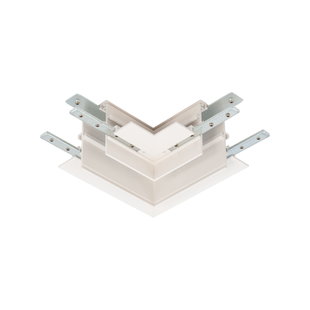 Product image of T803-RMW-LRH Recessed L Profile Connector Horizontal White