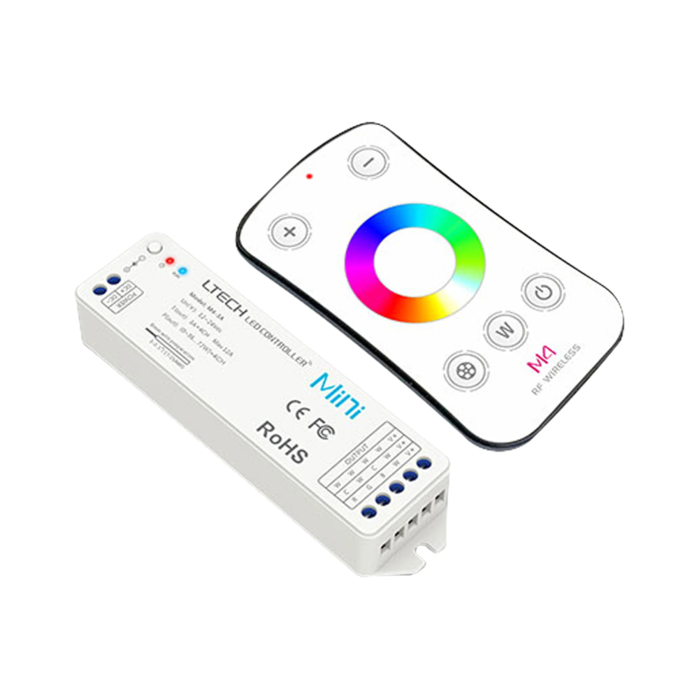 Porduct image of Remote Control and LED Strip Controller for RGBW LED Ribbon Strip Systems