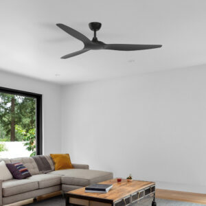 Fantastic 60 inch Black Ceiling Fan in a Lounge