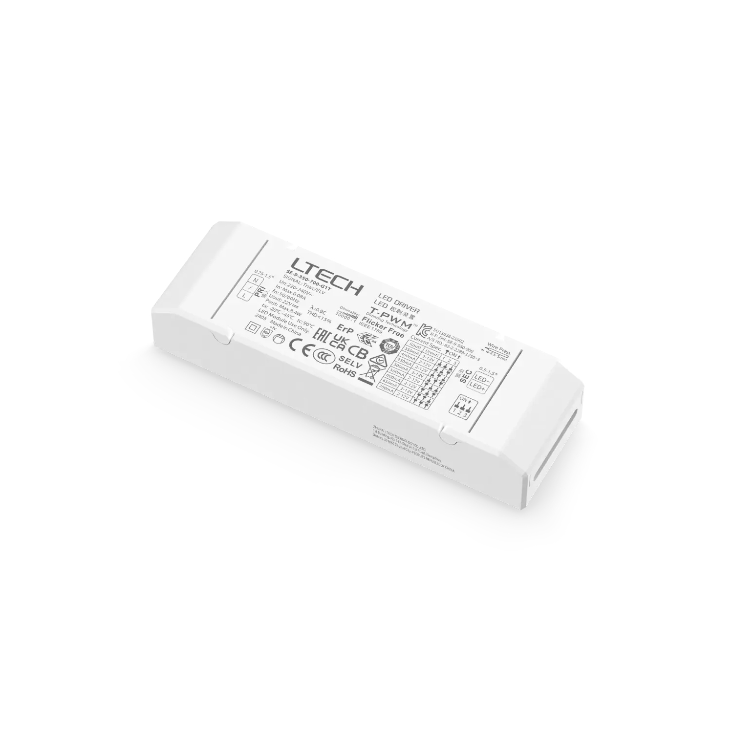 LED Driver 350-700mA Dimmable 9W