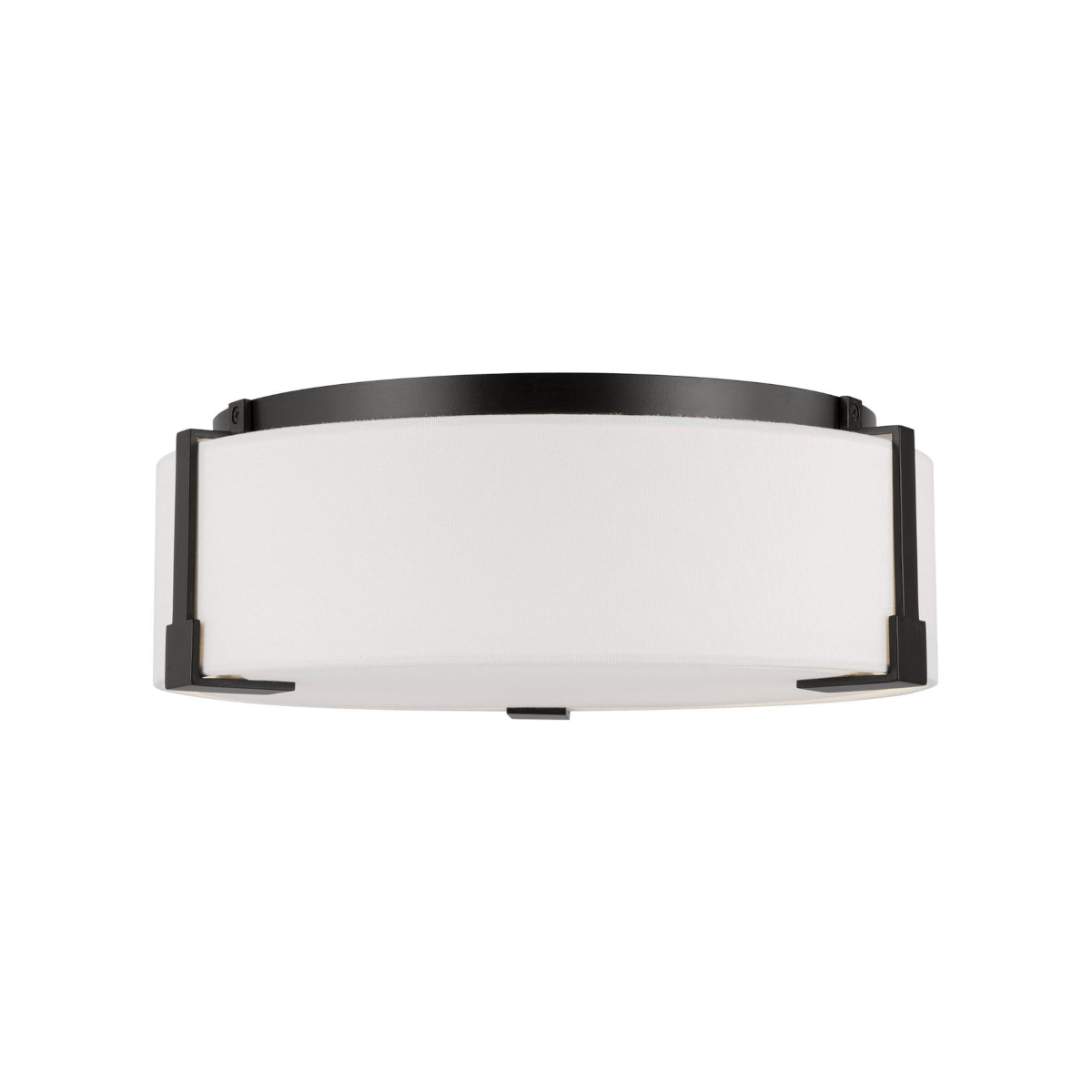 Bergen Ceiling Light 365mm with White Linen Shade