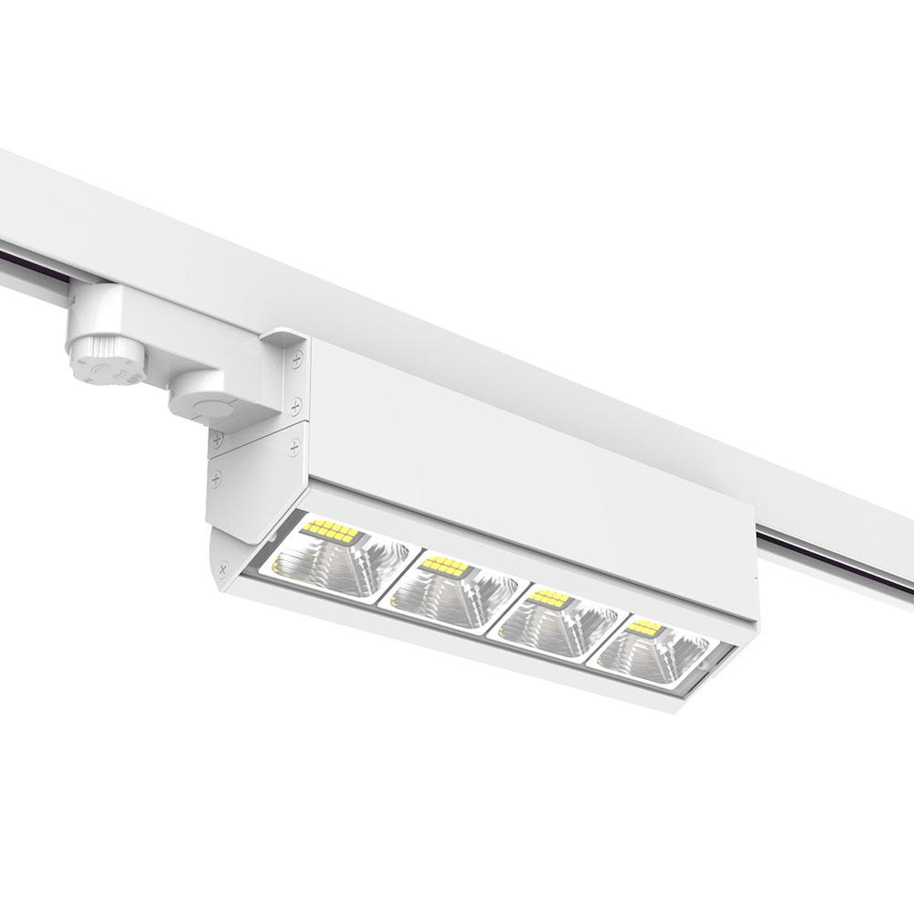 Product image of AM02-36W-WH White 370mm long wall wash for 3-Circuit track