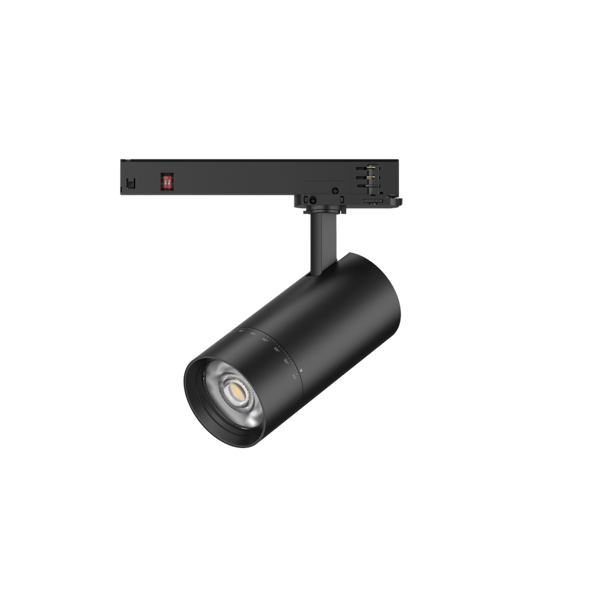 Product image of HW149BK Black 3 Circuit Track Spot with adjustable beam angle